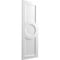 Ekena Millwork True Fit PVC Center Circle Arts & Crafts Fixed Mount Shutters, White, 12W x 48H, PR TFP001AC12X048WH - alternate 3